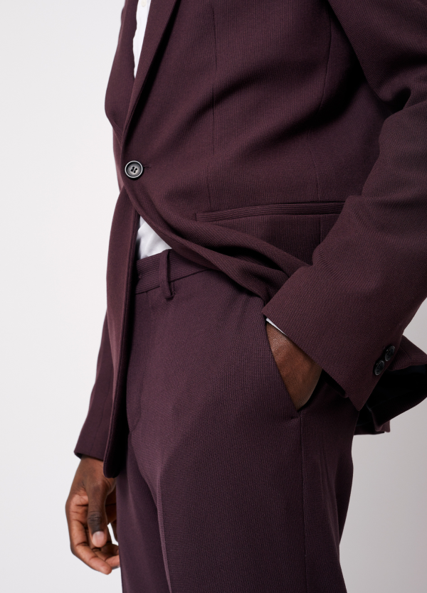 Pantalon de costume texturé