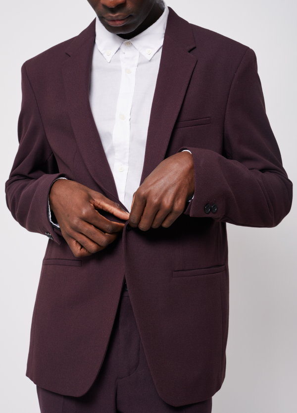 Veste de costume texturée